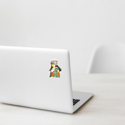 Tokyo Street-Pilot Girlie ✦ B-Side Label Sticker