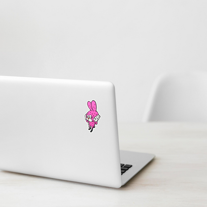 Pink Panic Bunny ✦ B-Side Label Sticker