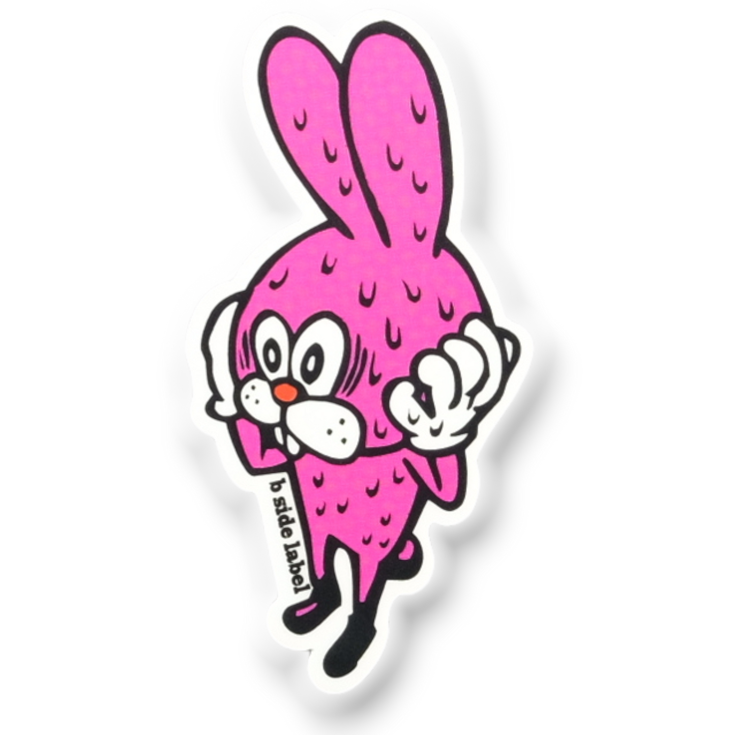 Pink Panic Bunny ✦ B-Side Label Sticker