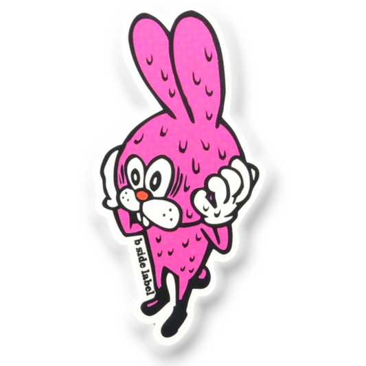 Pink Panic Bunny ✦ B-Side Label Sticker