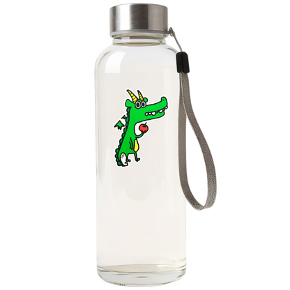 Goofy Dragon & Apple ✦ B-Side Label Sticker