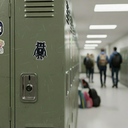 Retro Robot No. 2 ✦ B-Side Label Sticker