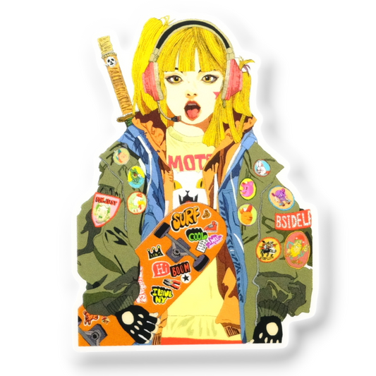 Tokyo Skate Girlie ✦ B-Side Label Sticker