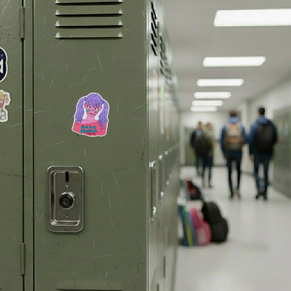 Sticker-Face Girlie ✦ B-Side Label Sticker