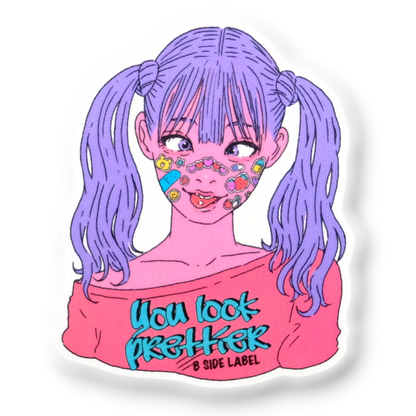 Sticker-Face Girlie ✦ B-Side Label Sticker