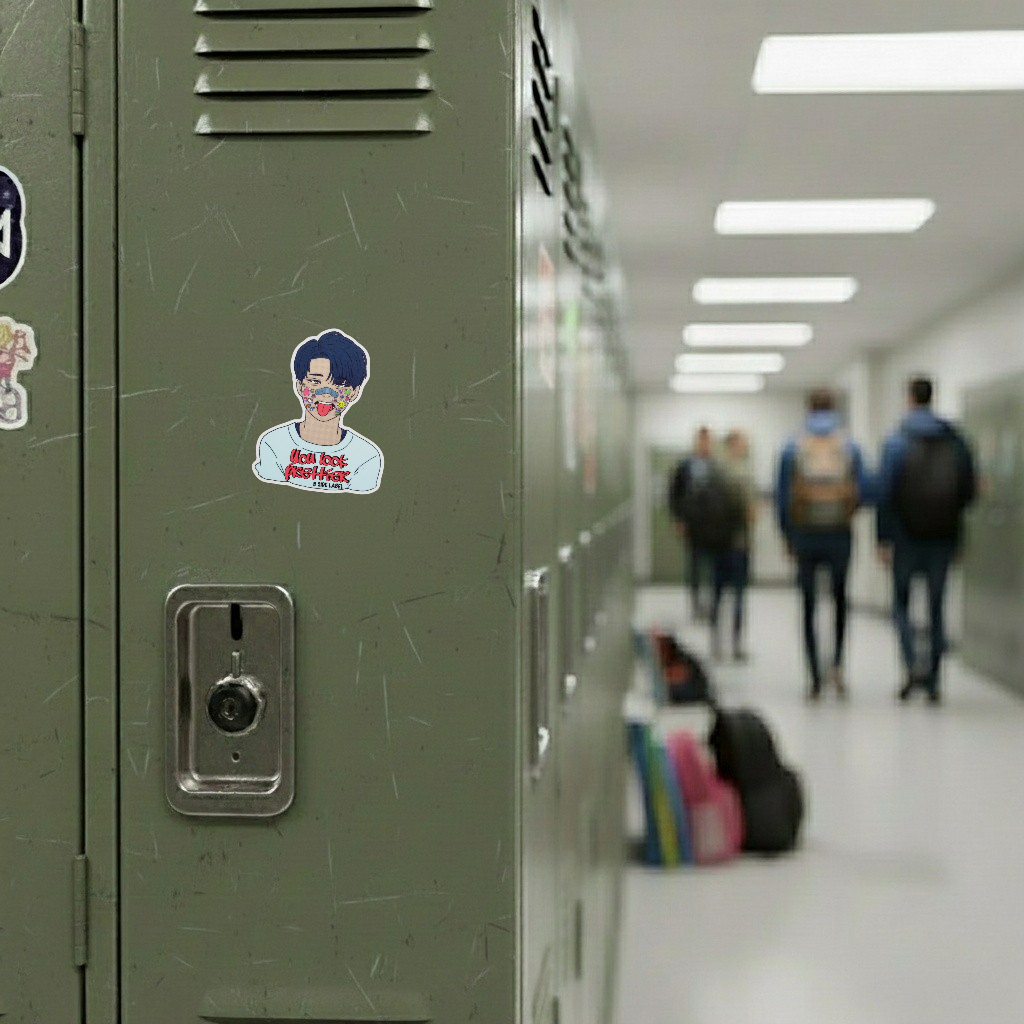 Sticker-Face Boy ✦ B-Side Label Sticker