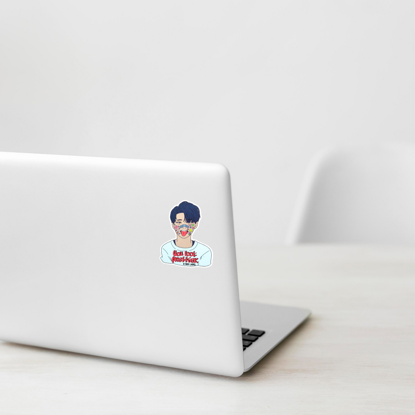 Sticker-Face Boy ✦ B-Side Label Sticker