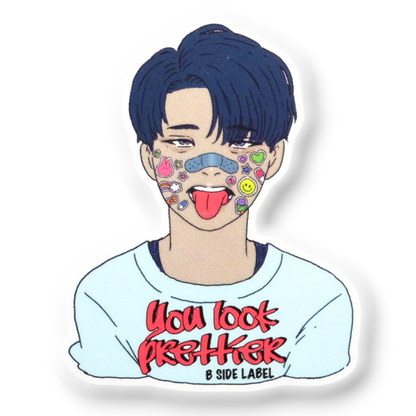 Sticker-Face Boy ✦ B-Side Label Sticker