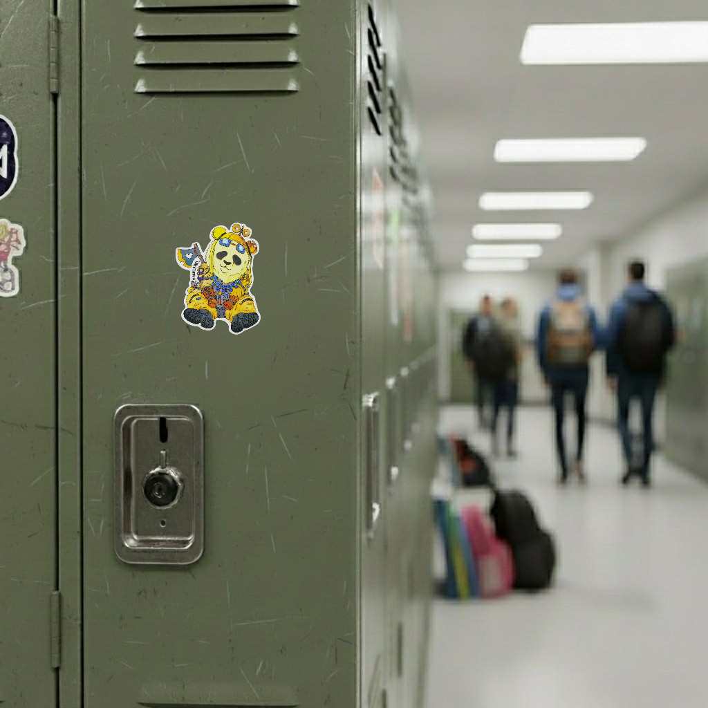 Steampunk Panda ✦ B-Side Label Sticker