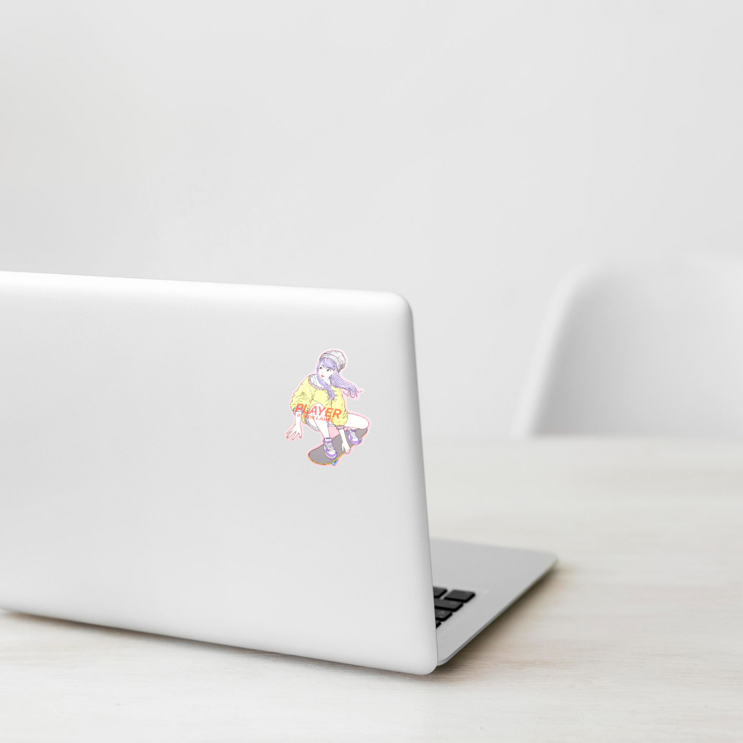Stylish Skater Girlie ✦ B-Side Label Sticker