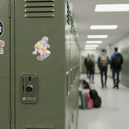 Stylish Skater Girlie ✦ B-Side Label Sticker