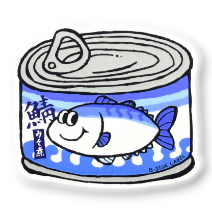 Canned Miso Mackerel ✦ B-Side Label Sticker
