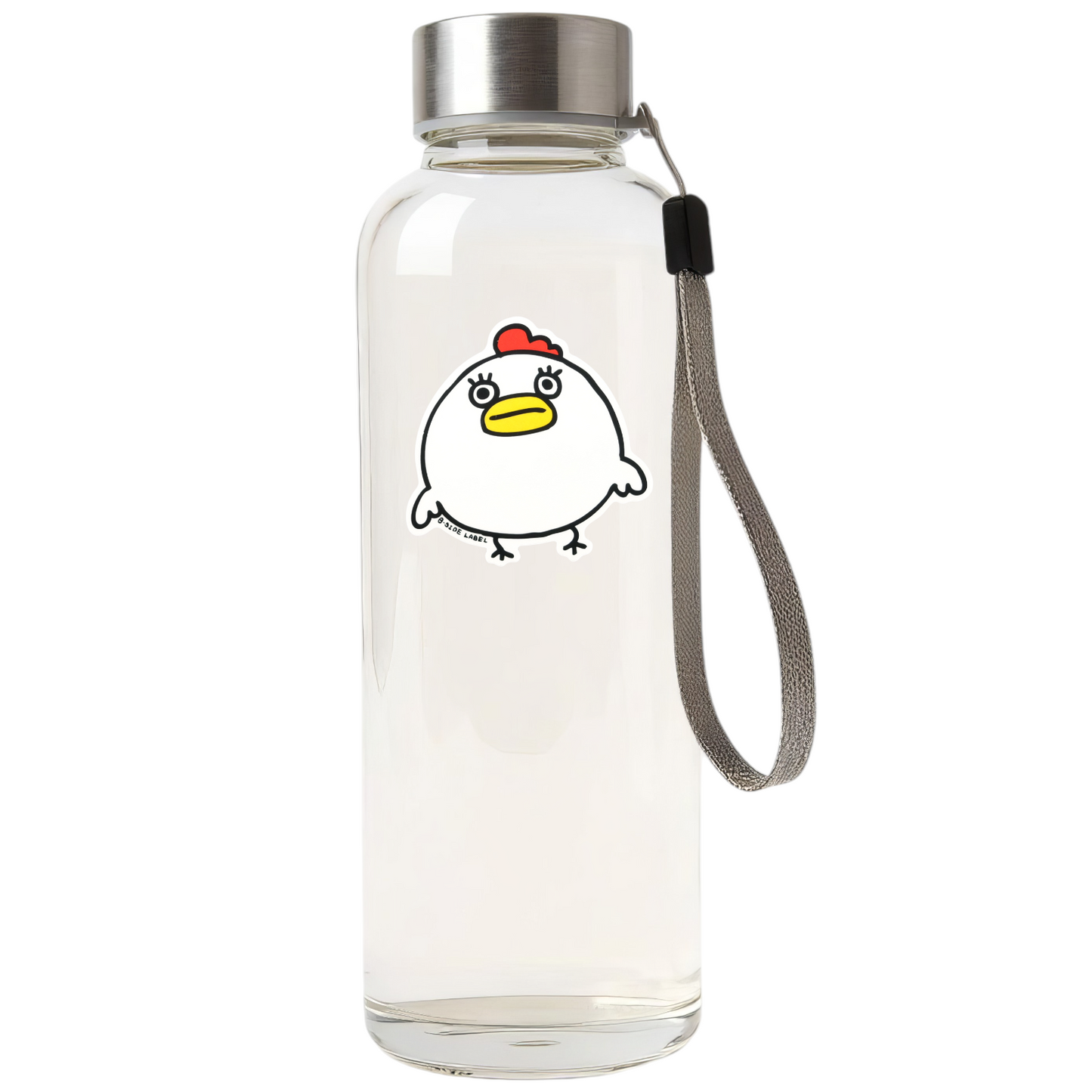 Funny Round Chicken ✦ B-Side Label Sticker