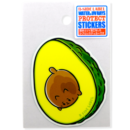 Avocado Cat ✦ B-Side Label Sticker