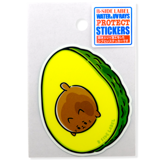 Avocado Cat ✦ B-Side Label Sticker