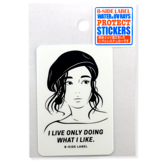 Focused Rebel Girlie ✦ B-Side Label Sticker