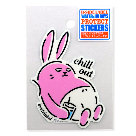 Chill Out Bunny ✦ B-Side Label Sticker