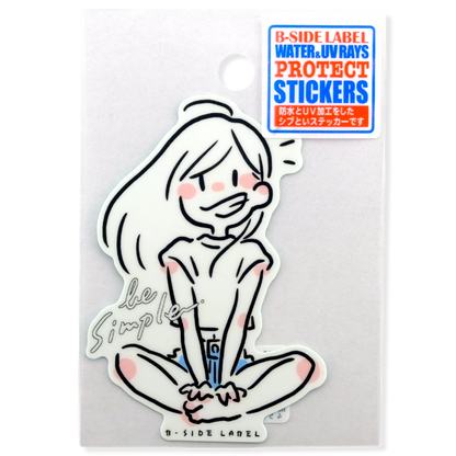Simple Girlie ✦ B-Side Label Sticker