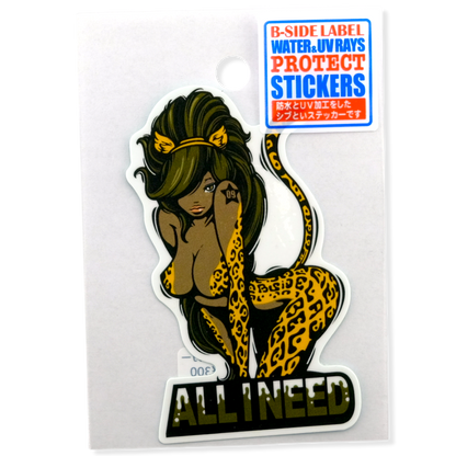 Leopard Girlie ✦ B-Side Label Sticker