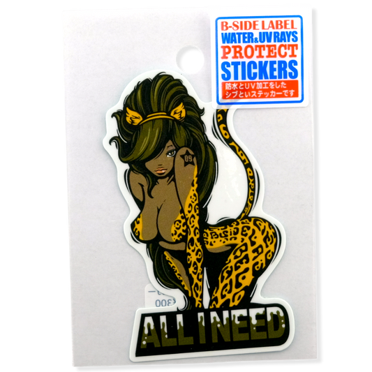 Leopard Girlie ✦ B-Side Label Sticker