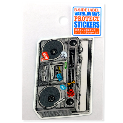 Retro Boombox ✦ B-Side Label Sticker