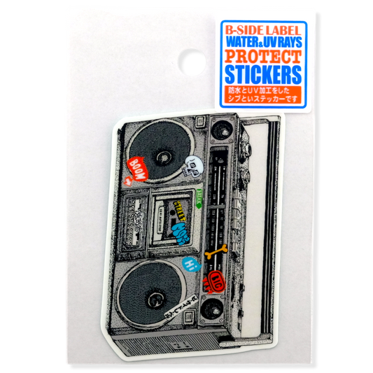 Retro Boombox ✦ B-Side Label Sticker