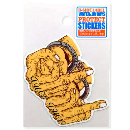 Rebel Hands, Fingers, and Cuffs ✦ B-Side Label Sticker