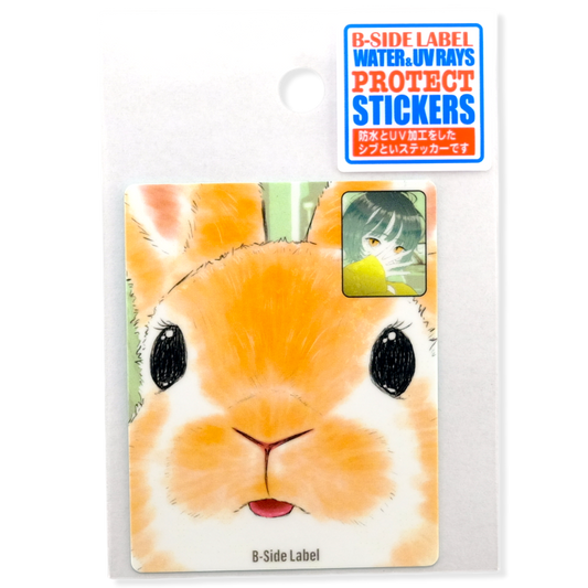 Bunny & Girl Face-Time ✦ B-Side Label Sticker