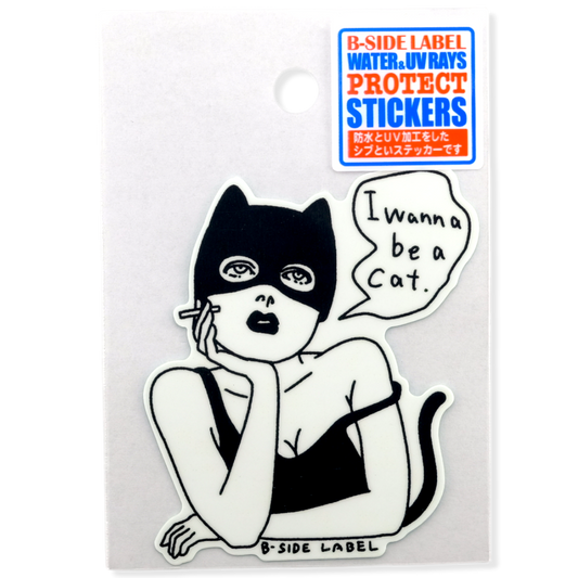 Wanna Be a Cat ✦ B-Side Label Sticker
