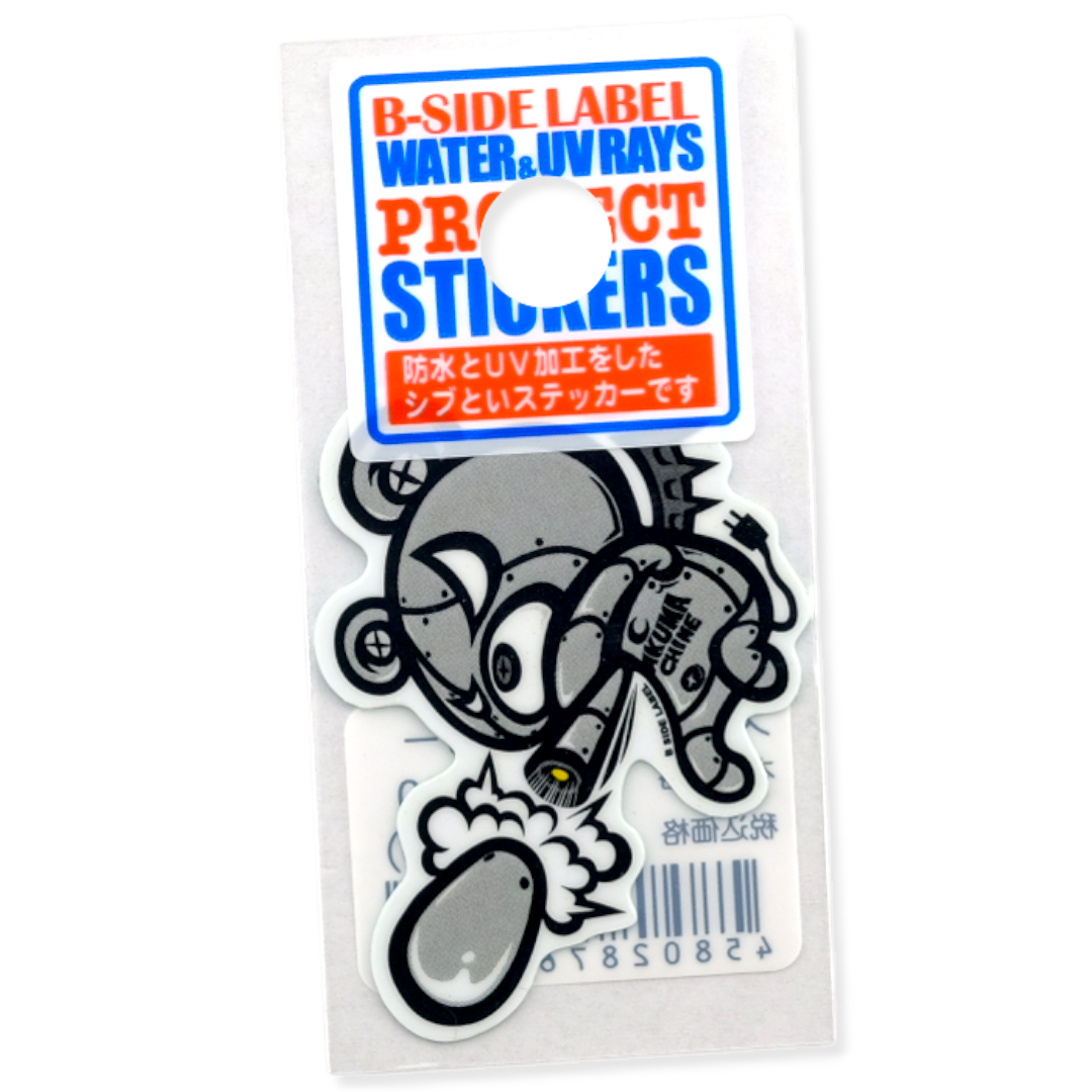 Mecha Kuma Grey ✦ B-Side Label Sticker