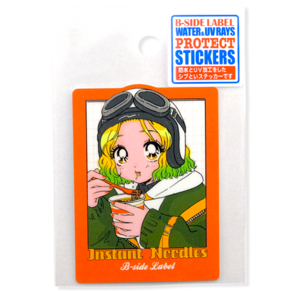 Instant Noodles Girl ✦ B-Side Label Sticker