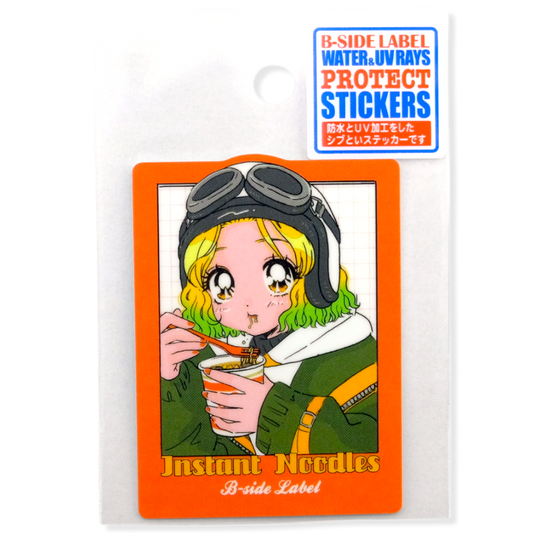 Instant Noodles Girl ✦ B-Side Label Sticker