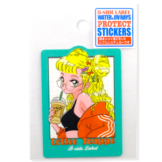 Coffee Frappé Girlie ✦ B-Side Label Sticker