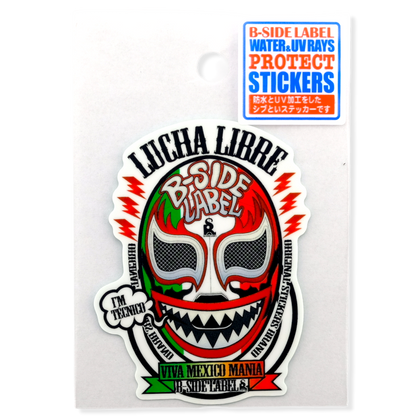 Lucha Libre Mask ✦ B-Side Label Sticker