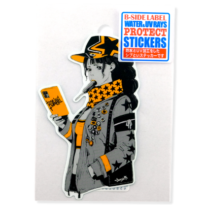 Starry Street-Style Girlie ✦ B-Side Label Sticker