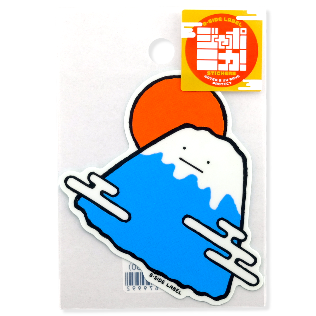 Friendly Mt. Fuji & Sun ✦ B-Side Label Sticker