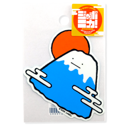 Friendly Mt. Fuji & Sun ✦ B-Side Label Sticker