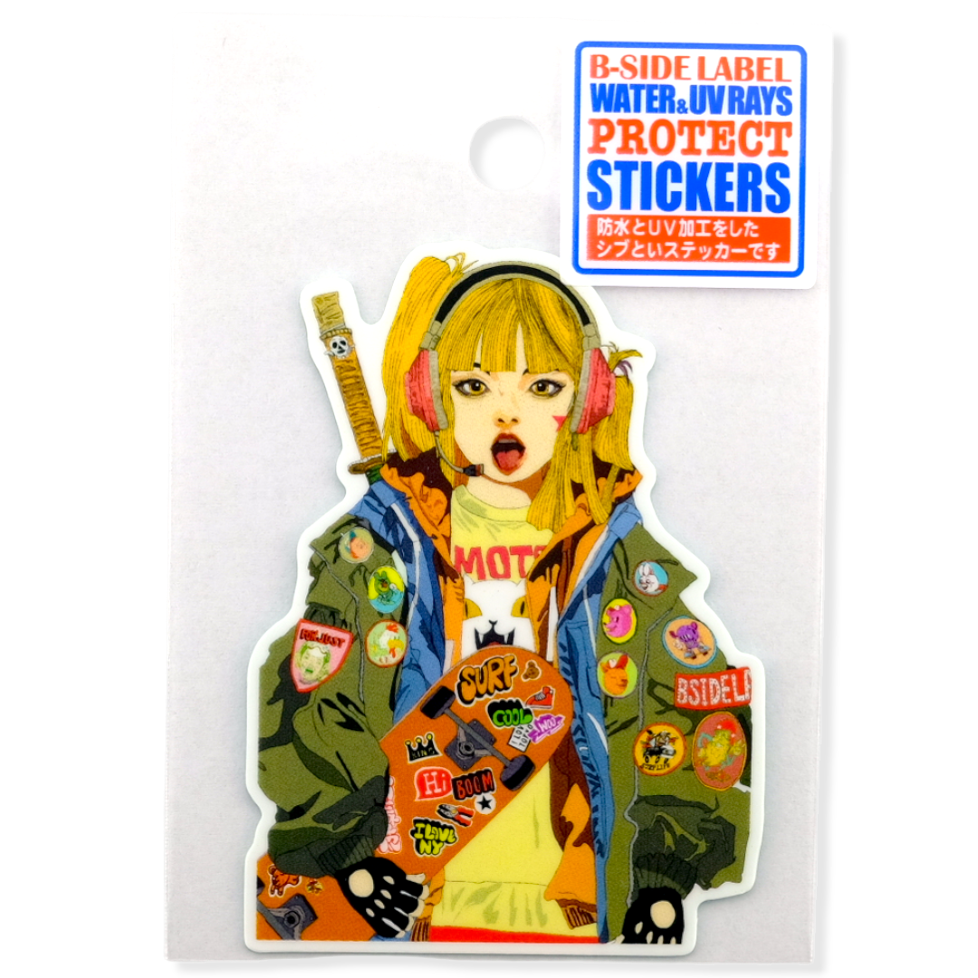 Tokyo Skate Girlie ✦ B-Side Label Sticker
