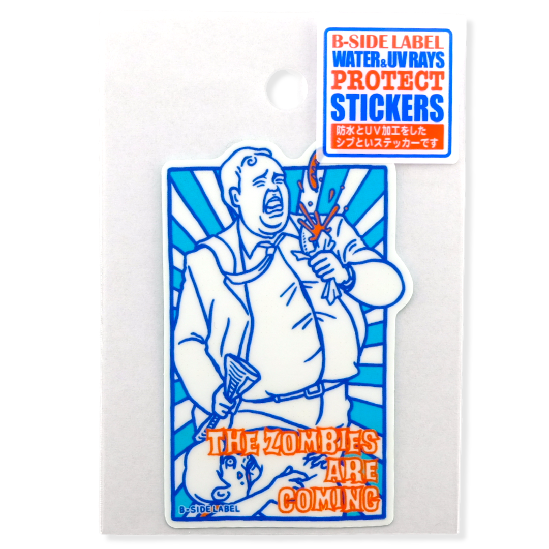 Zombies Attack - Man ✦ B-Side Label Sticker