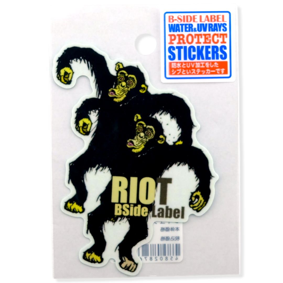 Chimp Riot! ✦ B-Side Label Sticker