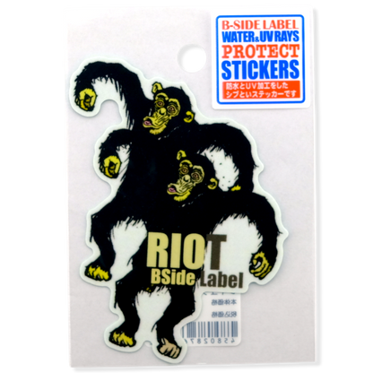 Chimp Riot! ✦ B-Side Label Sticker