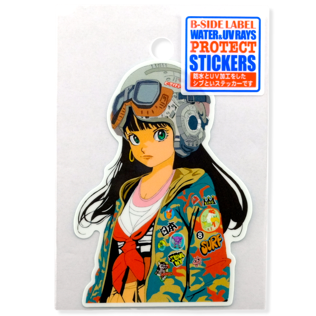 Tokyo Street-Pilot Girlie ✦ B-Side Label Sticker