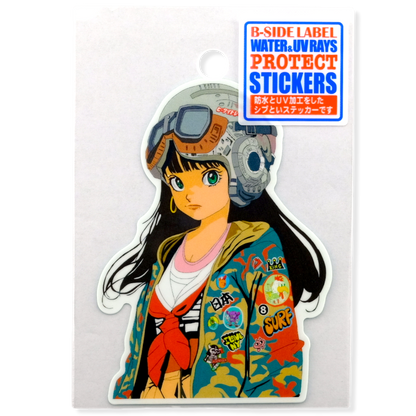 Tokyo Street-Pilot Girlie ✦ B-Side Label Sticker