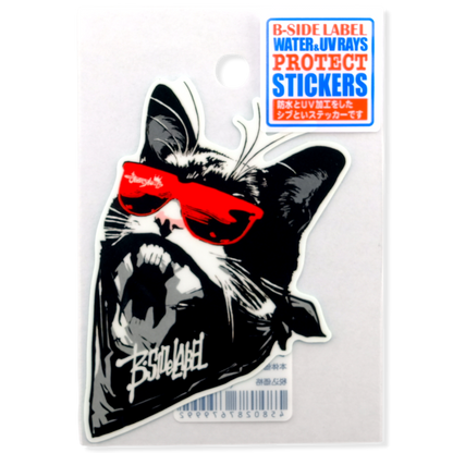 Cool Bandana Cat ✦ B-Side Label Sticker