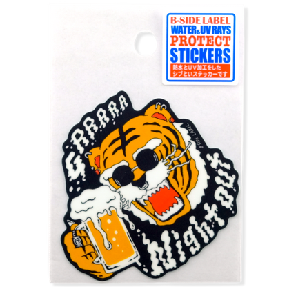 Wild Night Out Tiger ✦ B-Side Label Sticker