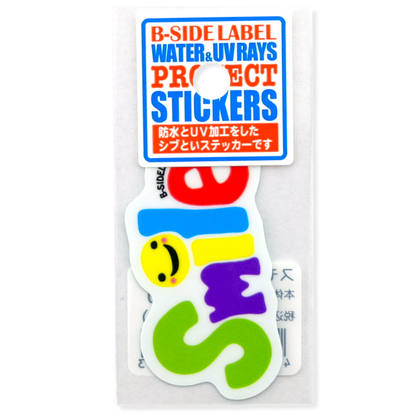 Smiley Rainbow Letters ✦ B-Side Label Sticker