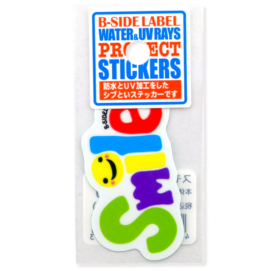 Smiley Rainbow Letters ✦ B-Side Label Sticker