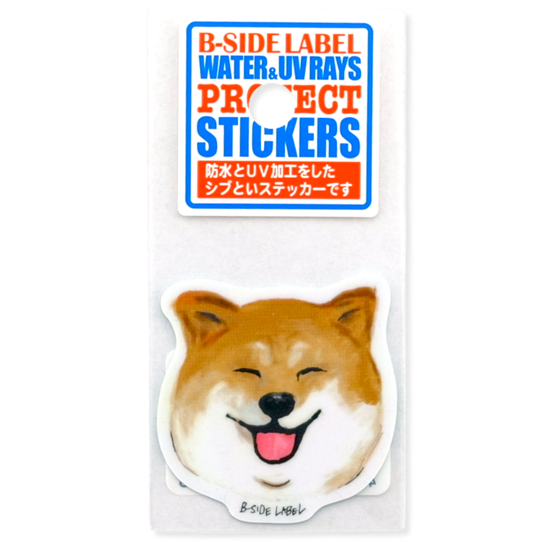 Smiling Shiba ✦ B-Side Label Sticker