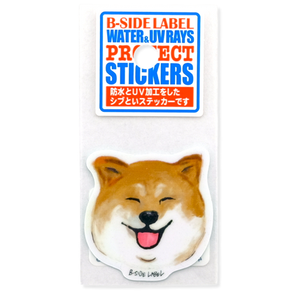 Smiling Shiba ✦ B-Side Label Sticker
