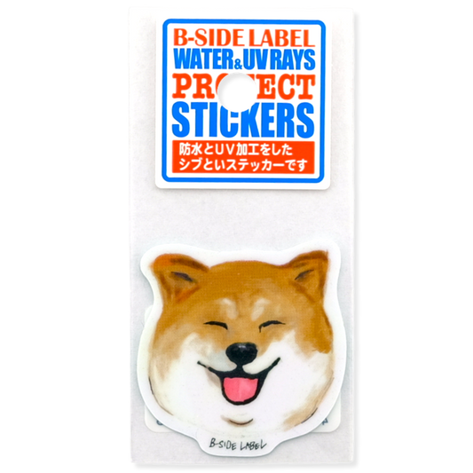 Smiling Shiba ✦ B-Side Label Sticker